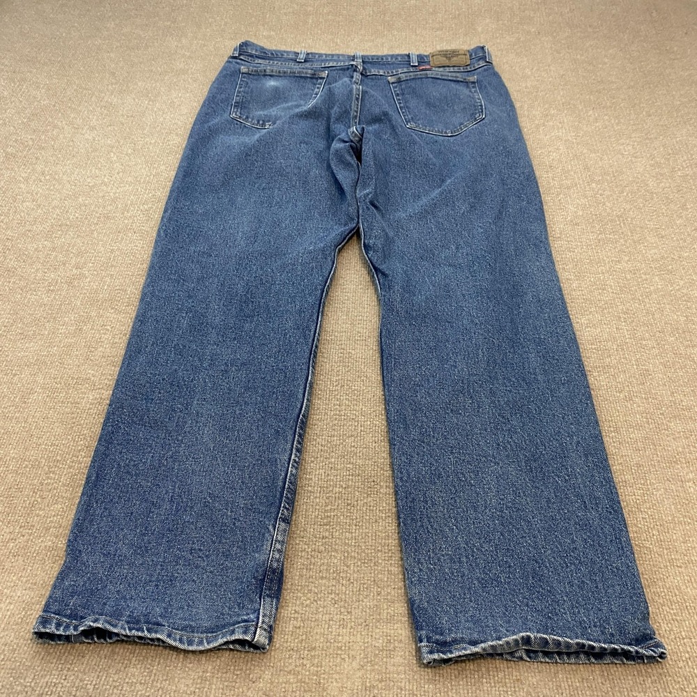 Wrangler 1097FXVMD Jeans Mens 38x32 Blue Medium Wash‎ Relaxed Straight Denim